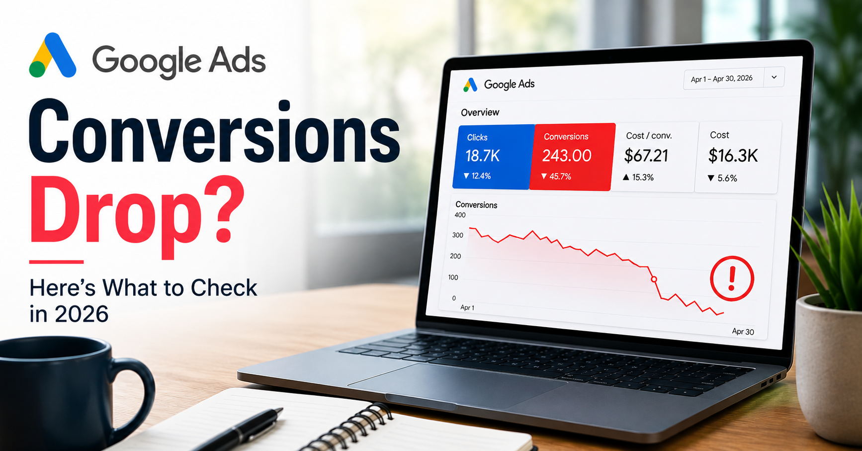 Google Ads Conversions Suddenly Dropped? Here’s What to Check in 2026